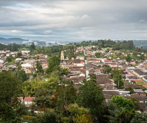 The view over Colombia's Salento