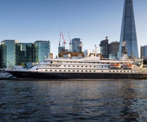 SeaDream II docked in London last year