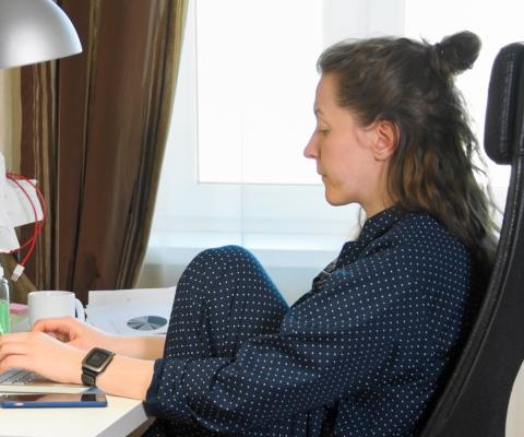 Lonely homeworker 
