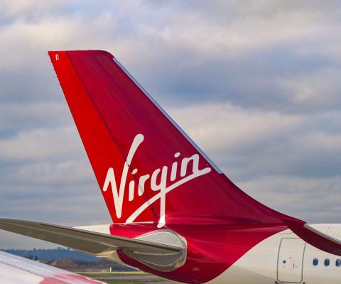 A Virgin Atlantic tailfin
