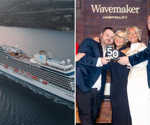 Oceania Cruises' Vista ship and Josh Cotton