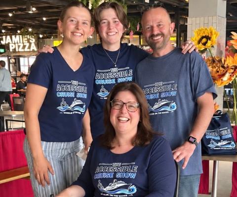 Deanne Moses-Wright with her family