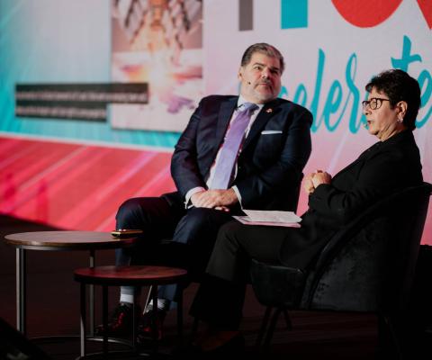 InteleTravel CEO James Ferrara and UK and Ireland Managing Director Tricia Handley-Hughes