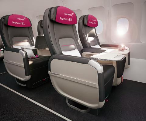 The Eurowings Premium BIZ seat 