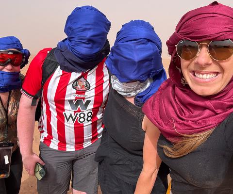 Agents endured a challenging hike into the Sahara Desert