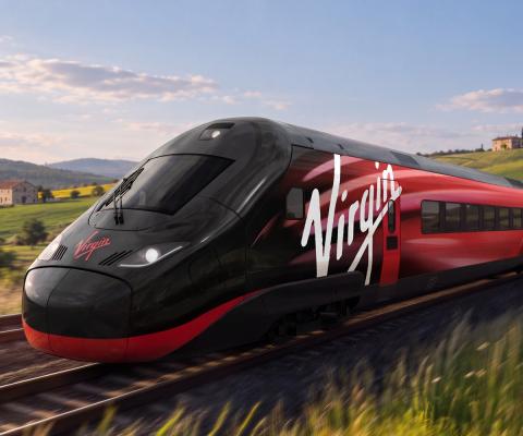Virgin has ordered 12 trains and plans to operate 20 services a day between London, Paris, Brussels and Amsterdam