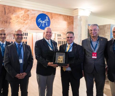 Dr. Ahmed Youssef, CEO of the Egyptian Tourism Authority, at the Monaco Yacht Show
