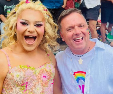 Jason Callender at WorldPride in Amsterdam