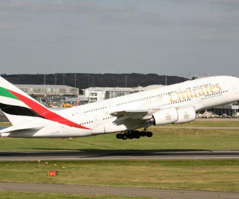 Emirates, A380, Birmingham