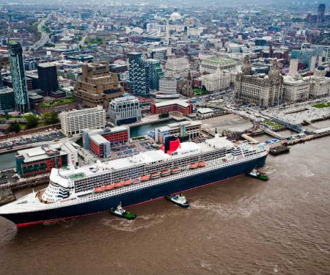 Queen Mary 2 at Liverpool Cruise Liner Terminal