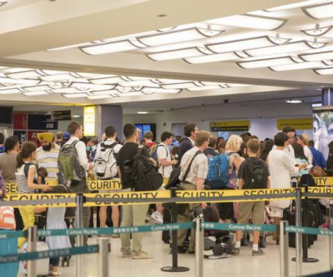 JFK Airport New York security queues