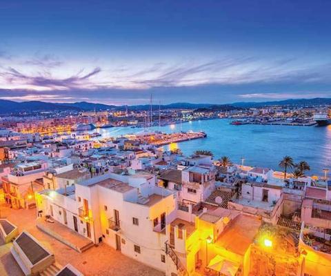 Ibiza Town by night iStock_000078006167
