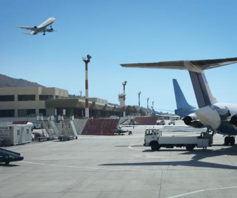 International Airport in Rhodes Greece