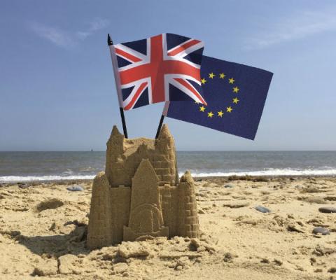 Brexit beach, referendum, European Union