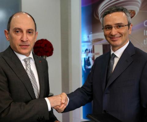 Qatar Airways Akbar Al Baker and Marco Rigotti, Meridiana