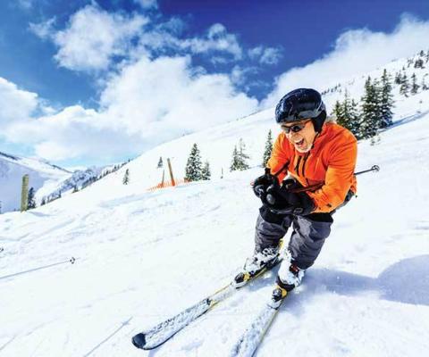 Skier in crouch iStock_23582339