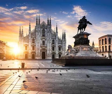 Milan at dawn iStock_77260419