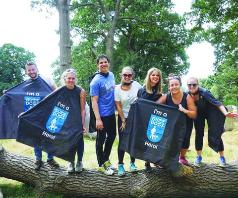 TTG 30 Under 30 charity blindfold walk