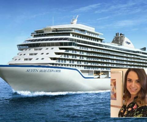Regent Seven Seas Explorer and Laura Ryan