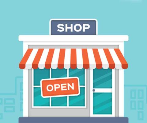 shop front graphic
