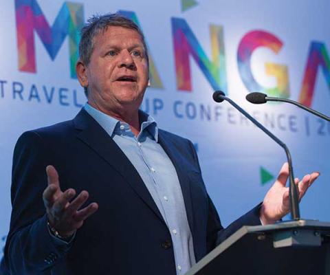 Andy Stark at La Manga for Global Travel Group