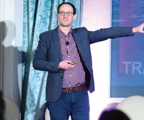David Mattin speaking at UltraTravel Forum 2017