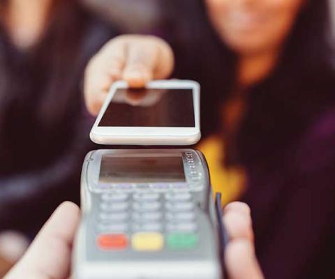 Smartphone contactless payment