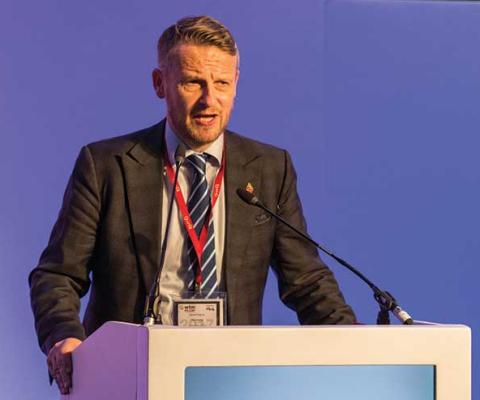 Daniel Pearce speaking at the TTL Conference at WTM London 2017