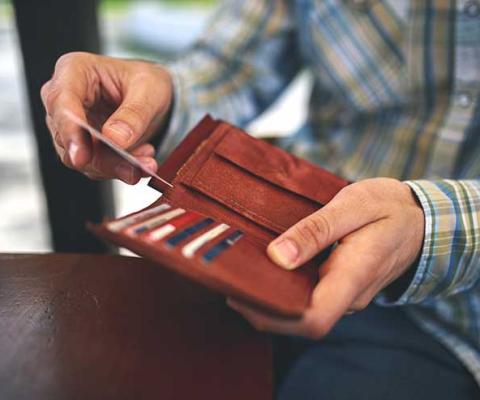 Card payment, cards in wallet