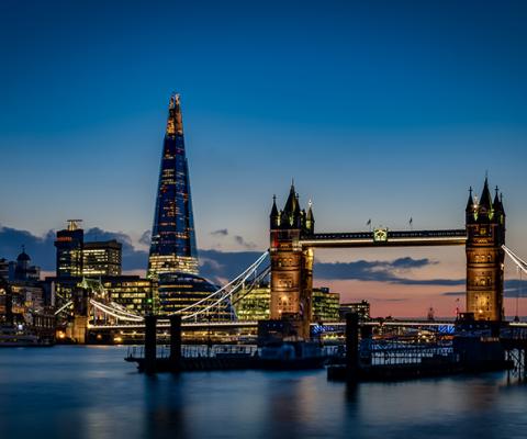 London skyline night