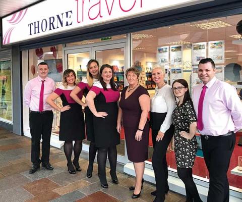 Thorne Travel staff and store