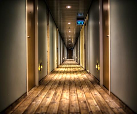 Hotel corridor