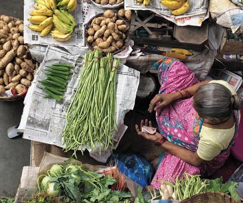 Intrepid Travel India, Goa street vendor woman