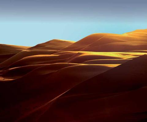 Desert dunes in the Rub Al Khali (Empty Quarter)