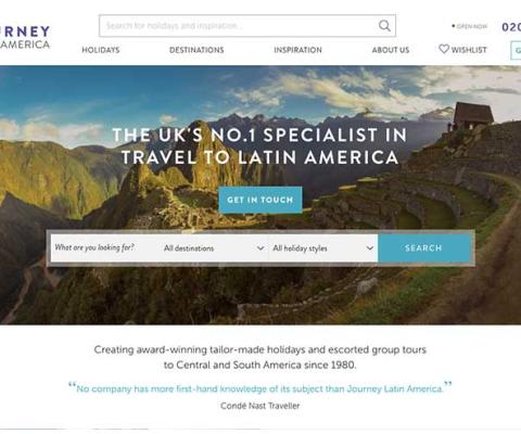 Journey Latin America website November 2018