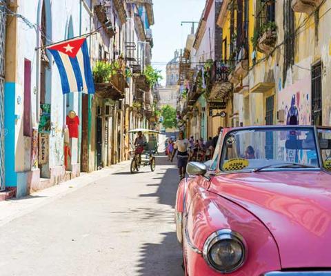 Classic car in Havana, Cuba