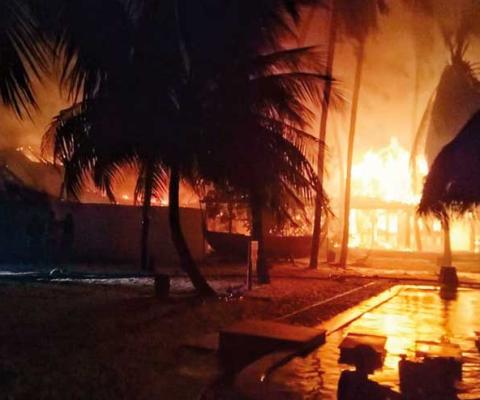 Maldives fire Jan 2019