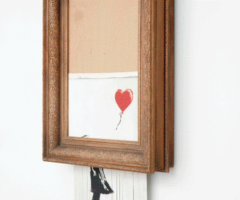 Banksy - Love is in the Bin 2018 ©Banksy