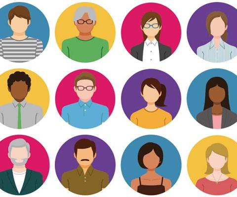 Diversity illustrated heads