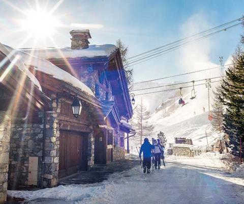 Montana ski lodge, USA