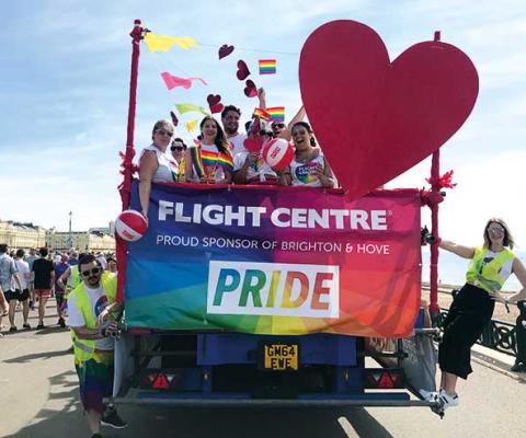 Flight Centre attend Brighton and Hove Pride