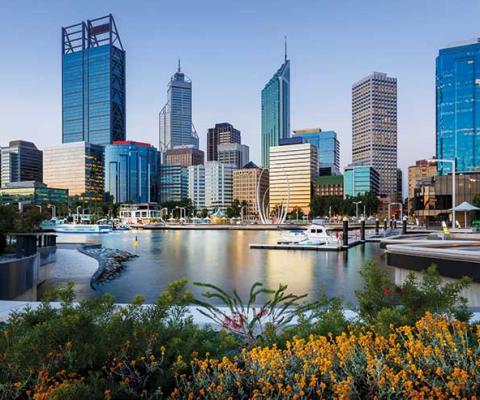 Perth business district