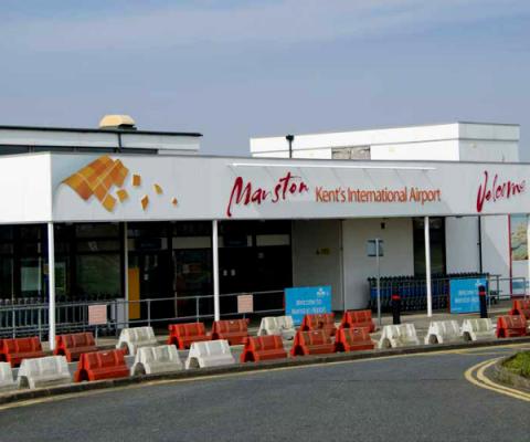 Manston airport has a small passenger terminal
