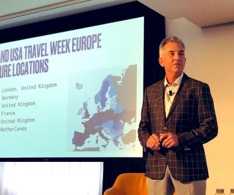 Thompson: 'We've got significant airlift out of Europe' (Credit: @BrandUSA, Twitter)