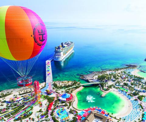 Super slides and beach bars at Royal Caribbean's CocoCay in the Bahamas