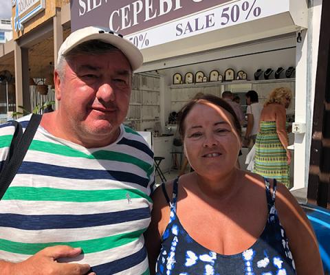 Mr and Mrs Sinclair from Manchester, on holiday with Thomas Cook, say they've "heard nothing"