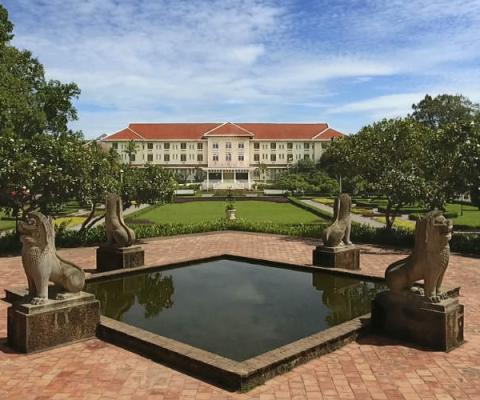The refurbished Raffles Grand Hotel d'Angkor is due to reopen on 1 October