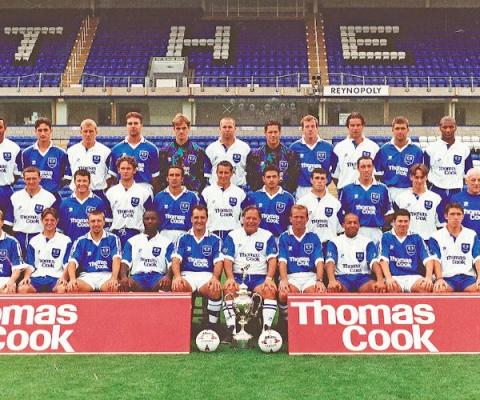 Thomas Cook sponsored Peterborough's shirts in the 90s (Image courtesy of Peterborough United)