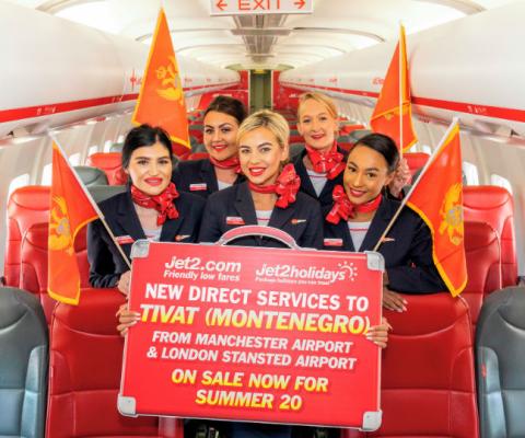 Jet2 will fly to Montenegro from Stansted and Manchester