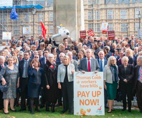 Almost 70% of ex-Thomas Cook Airlines staff are yet to find re-employment, says Unite